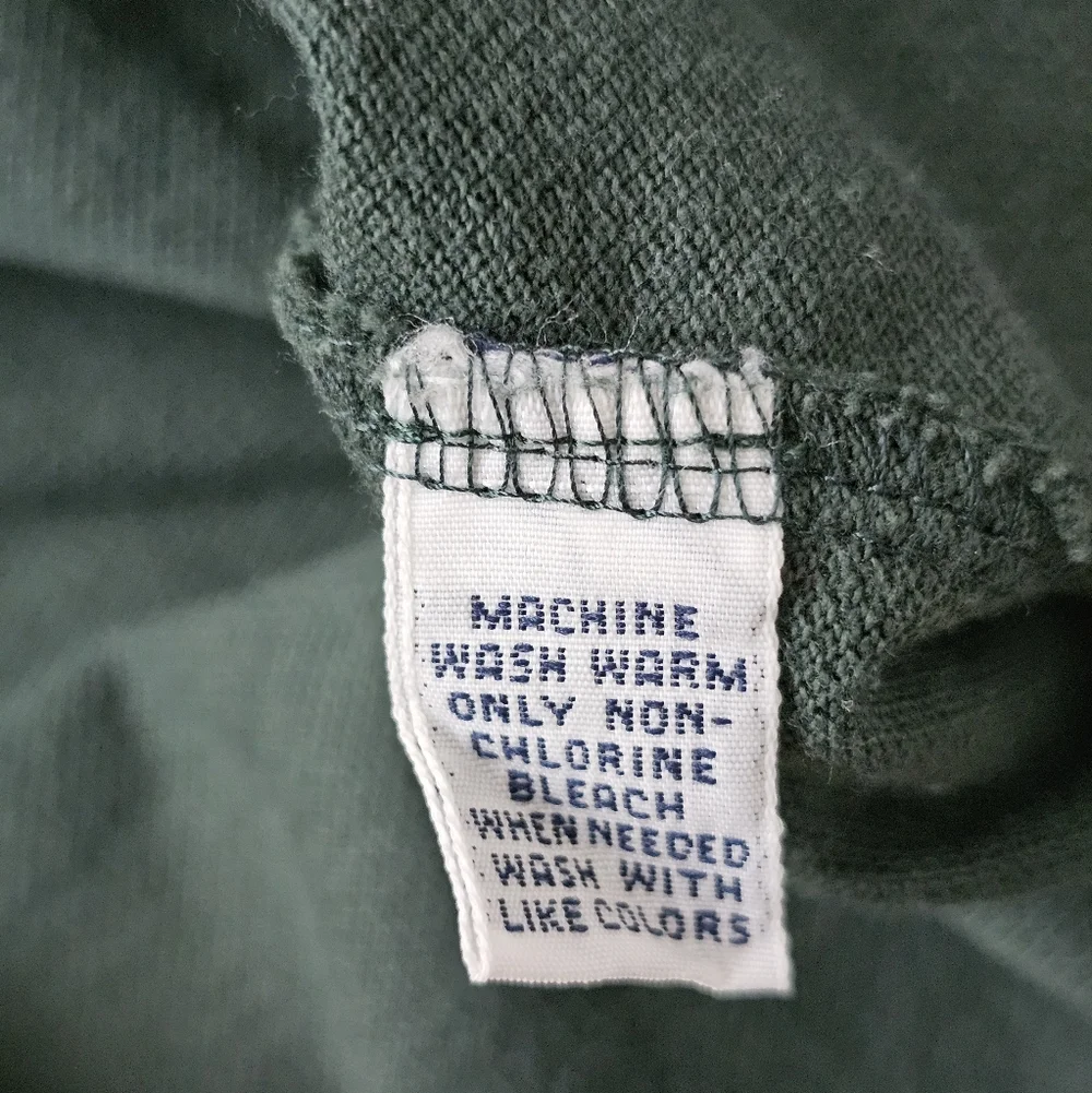 Vintage 90s Polo Ralph Lauren Forest Green Polo Shirt Red Pony Size L Cotton